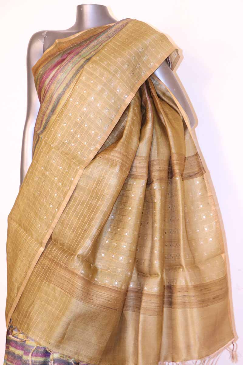 Handloom Pure Tussar Silk Saree